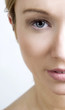 Foto: Close-up of a woman's face. Close-up of a woman's face.
