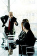Manager scolding his subordinates.
