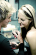 Photo: Couple drinking red wine. Couple drinking red wine.