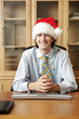 Foto: Businessman in christmas mood. Businessman in christmas mood.