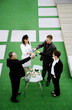 Business people celebrating their achievement.