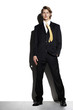 Businessman striking a pose for the camera.
