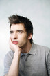 Man daydreaming.