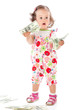 A little girl with money A little girl with money