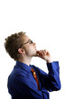 Businessman thinking.