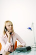 Businesswoman talking on the phone.