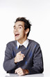 Man pointing at the camera.