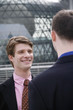 Two businessmen having discussion.