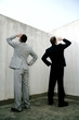 Photo: Businessmen searching for something. Businessmen searching for something.