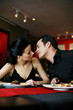 Couple about to kiss