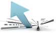 Illustration: frecce 3D grande frecce 3D grande