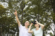 Husband and wife on bird watching excursion