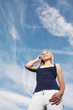 Young woman talking on the phone
