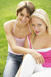Girls smiling