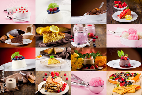 Foto: Dessert Collage Dessert Collage