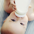 Baby drinking milk