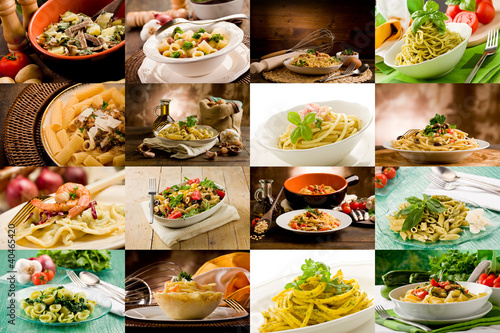Photo: Italian Pasta Collage Italian Pasta Collage