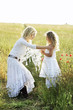 Photo: Woman re-assuring girl Woman re-assuring girl