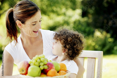 Photo: Mother talking to her daughter Mother talking to her daughter