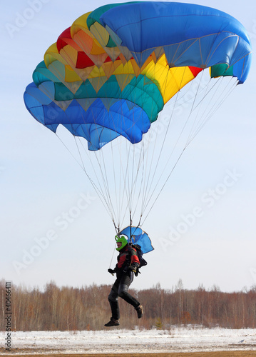 Photo: Parachutist Parachutist