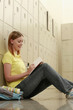 Woman writing some notes