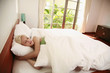 Woman sleeping in bed