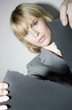Businesswoman tearing a paper