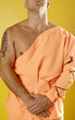 Monk standing calm