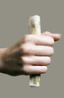 Hand grabbing money