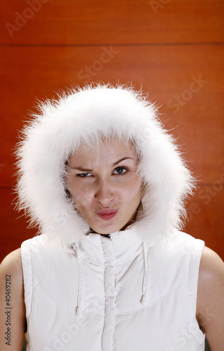 Photo: Woman making a cunning look Woman making a cunning look