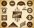 Set of vintage Premium Quality labels