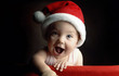 Foto: Baby in christmas hat Baby in christmas hat