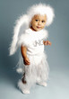 Girl in angel costume