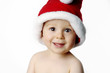 Foto: Baby wearing christmas hat Baby wearing christmas hat