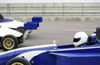 Side profile of a formula one racing car