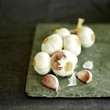 Close up of some raw garlic