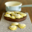 Close up of a heap of tortellini pasta