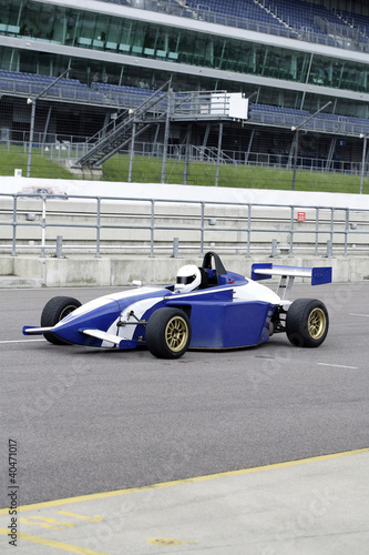 Photo: Formula one participant practicing Formula one participant practicing