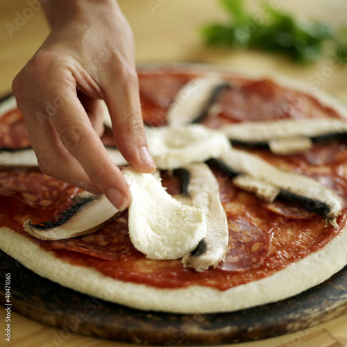 Photo: A chef preparing an Italian cuisine A chef preparing an Italian cuisine