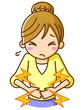腹痛　胃痛　イラスト