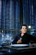Man enjoying a glass of alcoholic beverage in the restaurant