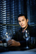 Man posing for camera in the restaurant