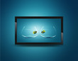 Black LCD tv