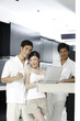 Friends in kitchen