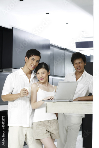 Photo: Friends in kitchen Friends in kitchen