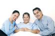 Patient with her family