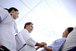 Doctor taking care of patient