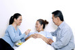 Patient with her family