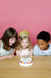 Kids celebrating birthday