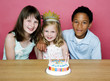 Kids celebrating birthday